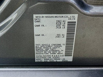 2024 Nissan Altima 2.5 SV
