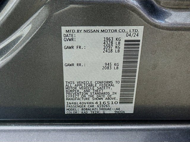 2024 Nissan Altima 2.5 SV
