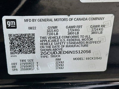 2022 Chevrolet Silverado 1500 High Country