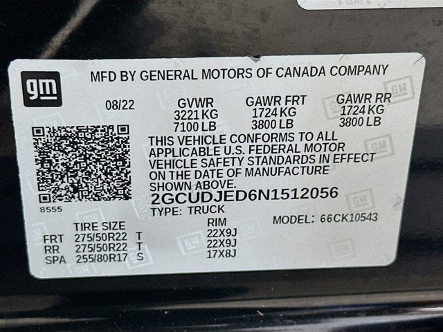 2022 Chevrolet Silverado 1500 High Country