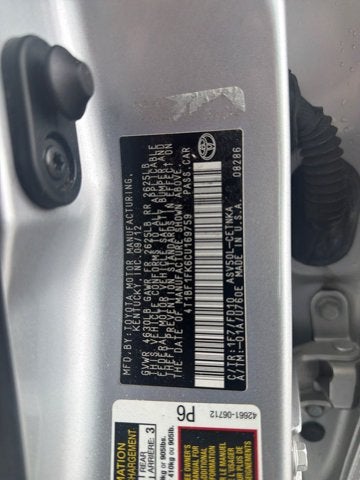 2012 Toyota Camry 4dr Sdn I4 Auto LE (Natl)