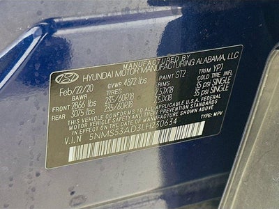 2020 Hyundai Santa Fe Limited