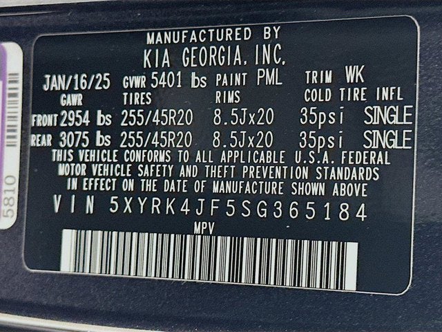 2025 Kia Sorento SX