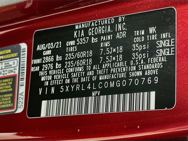 2021 Kia Sorento S