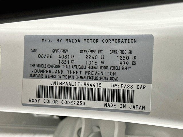 2026 Mazda Mazda3 Sedan 2.5 S