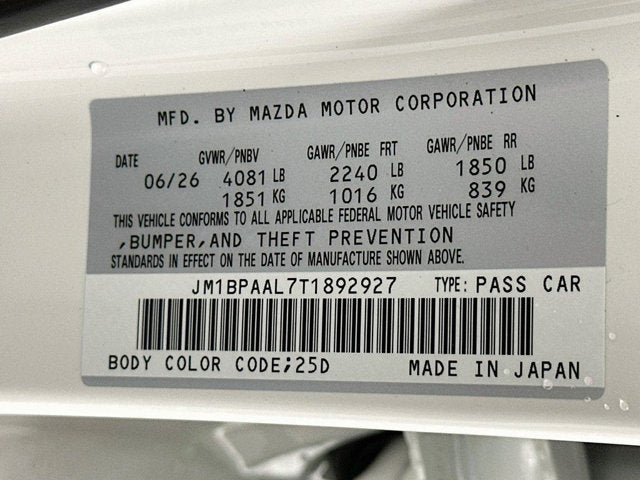 2026 Mazda Mazda3 Sedan 2.5 S