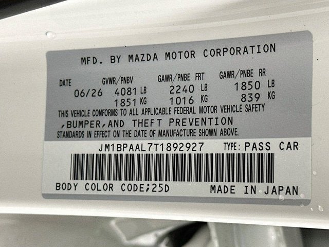 2026 Mazda Mazda3 Sedan 2.5 S