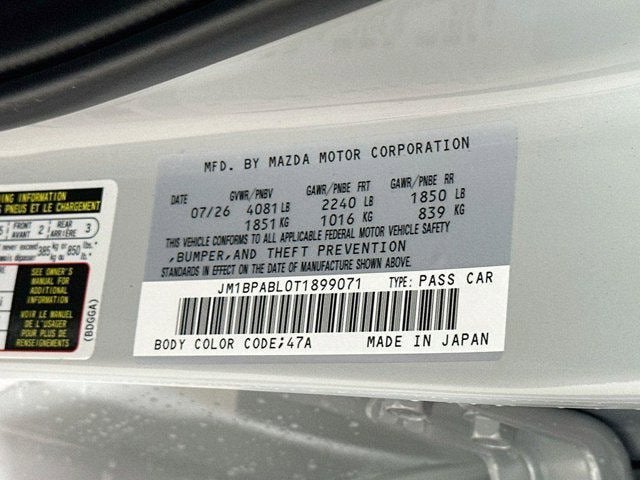 2026 Mazda Mazda3 Sedan 2.5 S Select Sport