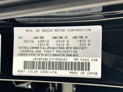 2026 Mazda Mazda3 Sedan 2.5 S Select Sport