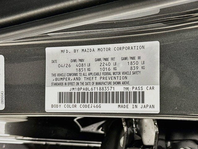 2026 Mazda Mazda3 Sedan 2.5 S Select Sport