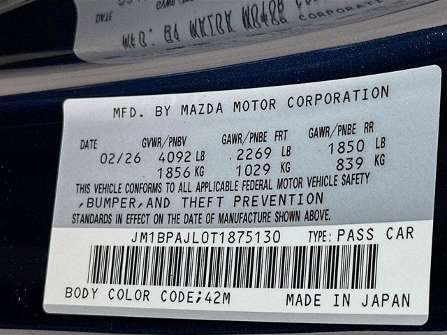 2026 Mazda Mazda3 Hatchback 2.5 S