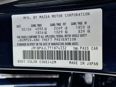 2026 Mazda Mazda3 Hatchback 2.5 S