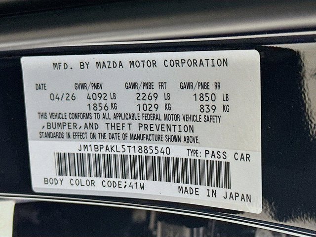 2026 Mazda Mazda3 Hatchback 2.5 S Select Sport