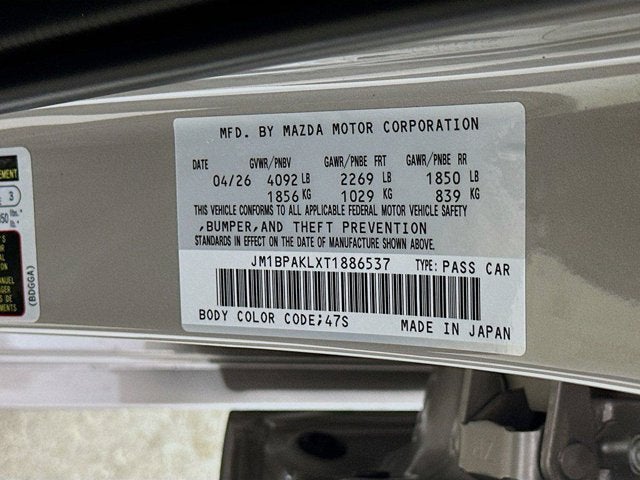 2026 Mazda Mazda3 Hatchback 2.5 S Select Sport