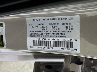 2026 Mazda Mazda3 Hatchback 2.5 S Select Sport