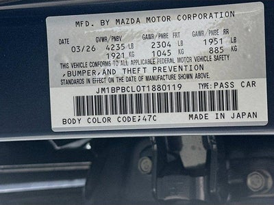 2026 Mazda Mazda3 Sedan 2.5 S Carbon Edition AWD
