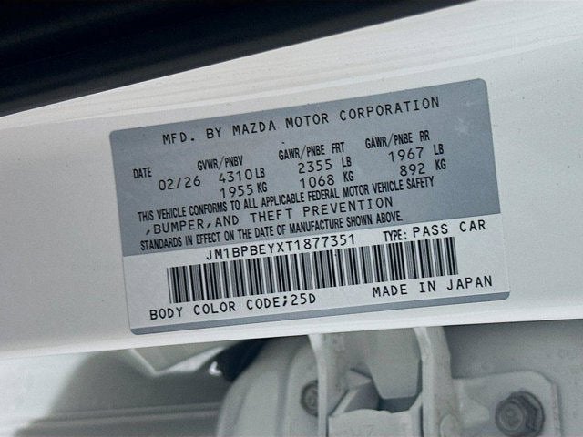 2026 Mazda Mazda3 Sedan 2.5 Turbo Premium Plus AWD