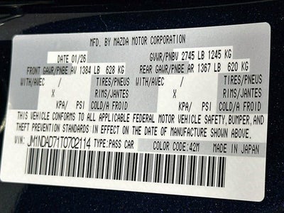 2026 Mazda Mazda MX-5 Miata Grand Touring