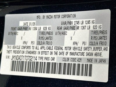 2026 Mazda Mazda MX-5 Miata Grand Touring