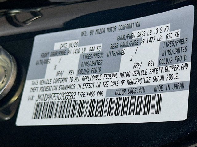 2026 Mazda Mazda MX-5 Miata RF Grand Touring