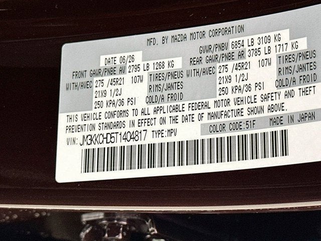 2026 Mazda Mazda CX-90 3.3 Turbo Premium Sport AWD