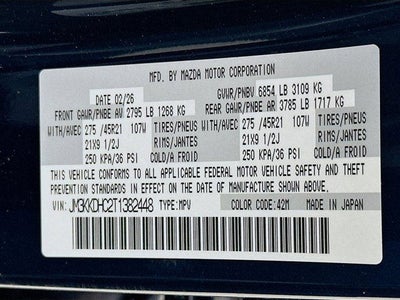 2026 Mazda Mazda CX-90 3.3 Turbo S Premium Sport AWD