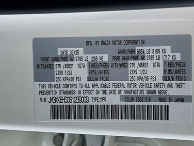 2025 Mazda Mazda CX-90 Premium Plus Package