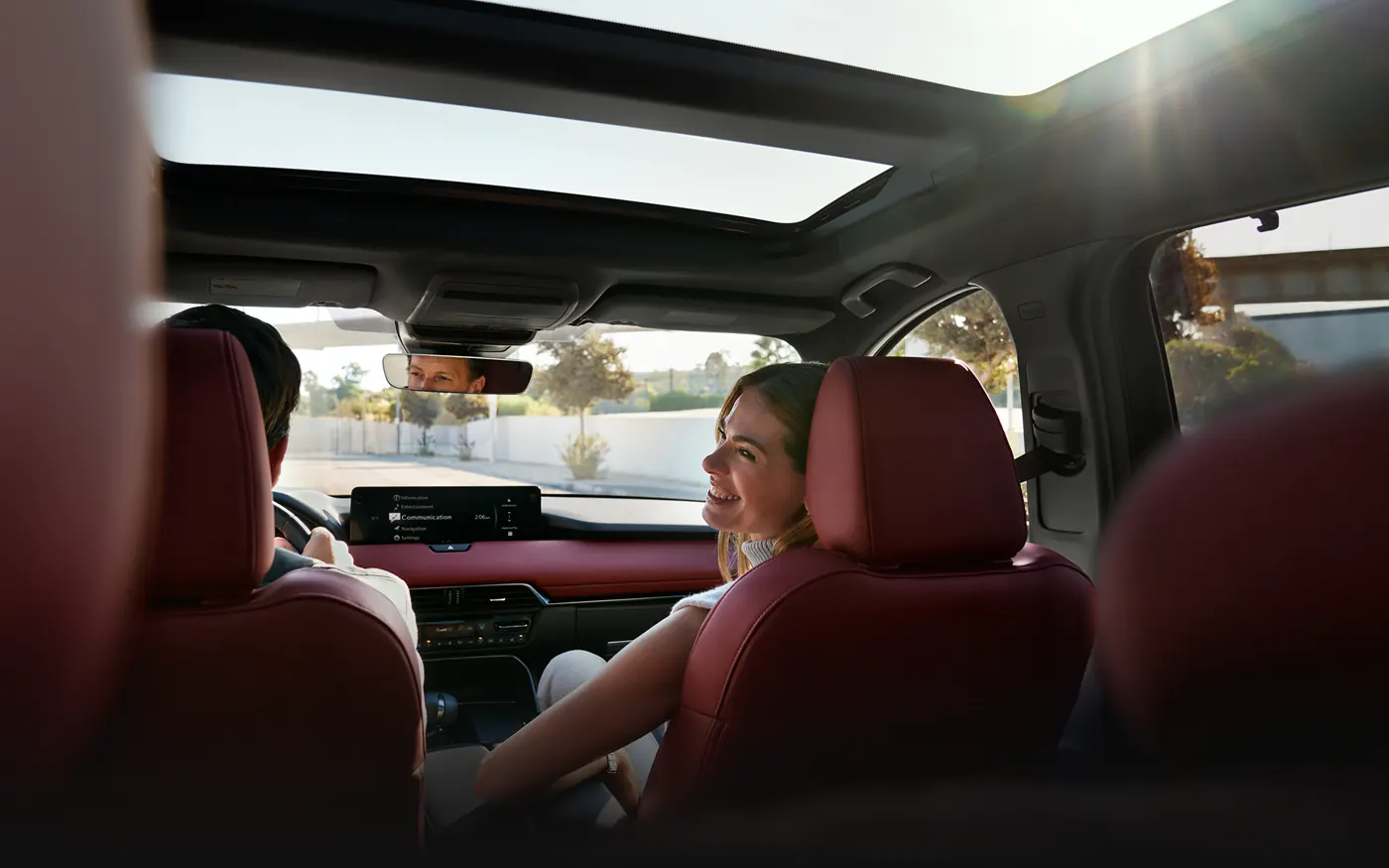 Friends riding in the 2-row 2027 Mazda CX-90 | Mazda of Port Charlotte in Port Charlotte FL