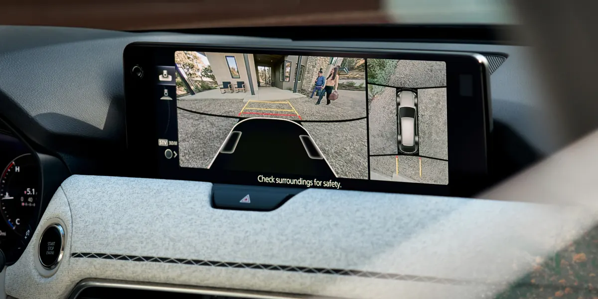 2027 Mazda CX-90 360° View Monitor on the center display | Mazda of Port Charlotte in Port Charlotte FL