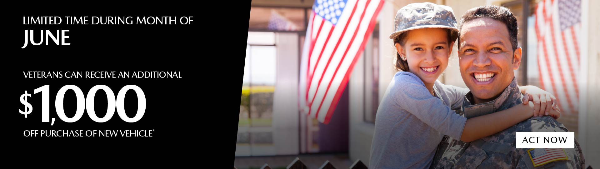 VETERANS CAN RECEIVE AN ADDITIONAL DISCOUNT